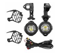 Pour BMW R1200GS F800GS Pour ADV Pour MT07 Pour MT09 CRF1000L Pour L'afrique Pour Moto Double LED Lampe Auxiliaire Antibrouillard Conduite Avec Spot Lumineux Moto Feux(Set)