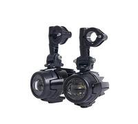 Pour BMW R1200GS Pour ADV F800GS K1600 Phare Auxiliaire LED + Kit De Montage Noir Avec Faisceau Câbles Relais Moto De Phare De Travail(E9 only 2pcs Light)