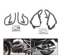 Pour BMW R1200RT R1200 RT R 1200 RT 2014-2020 : Barres de protection moto, protège-sacoche, protection moteur, pare-chocs, cage de protection stunt Black Rear CrashBar