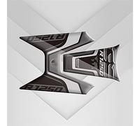 pour BMW R1250GS 2018 19 20 2021 R 1250GS R1250 GS R 1250 GS Moto Autocollants Réservoir De Carburant 3D en Caoutchouc Autocollant Fishbone De Protection Stickers (Color : Black A)