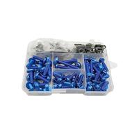 Pour BMW S1000R S1000 Pour Benelli Be300 Be600 Vis Carrosserie Clips Fixation Kit Boulons Et Écrous Carénage Moto Kit Boulons Ecrous Carénage(Blue)
