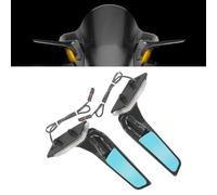 Pour bmw s1000rr 2019-2025, rétroviseurs latéraux de moto avec clignotants à led, rétroviseurs réglables, installation facile plug and play, paire