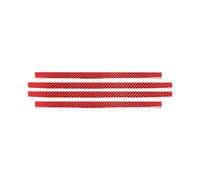 Pour BMW série 3 E46 323i 328i 330i 325i 1999-2004 accessoires en Fiber carbone intérieur voiture seuil garniture bande autocollants couverture Intérieure Voiture(Red)