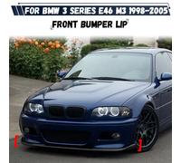 Pour BMW série 3 E46 M3 1998-2005 voiture pare-chocs avant lèvre séparateur diffuseur Canards corps Kit Spoiler garniture réglage Glossy Black