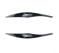 Pour BMW Série 3 E90 E91 2005 2011 sourcils de phare avant de voiture 2 pièces avec ruban adhésif pour une fixation facile (fibre de carbone)