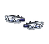 pour BMW Série 3 F30 F35 2012-2018 Phares À Sourcils Bleus Ensemble Clignotants Mise À Niveau Déflecteurs de Faisceau(Xenon)
