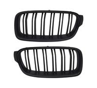 Pour BMW Série 3 F30 F35 2013-2019 Calandre Sport Avant De Voiture Noir Brillant À Double Lamelles Grille De Pare-chocs Avant Calandre Voiture Avant(Matte Black)