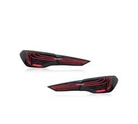 Pour BMW Série 4 G22 G82 M4 CSL 2020 2022 Feux arrière à scintillement d'eau qui coule Plug And Play Ensemble de feux voiture LED Feu arrière gauche Phare arrière(Noir)