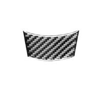 Pour BMW série 5 E60 2004-2010 fibre carbone intérieur voiture volant panneau menton garniture cadre couverture décor autocollants Intérieure Voiture(Noir)