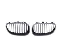Pour BMW Série 5 E60 E61 2003-2010 Calandre Pare-chocs Avant Pièces ABS Remplacement Gril En Course Style Pour M5 Pour Berline Et Touring Radiateur Grilles(Single-Carbon Black)