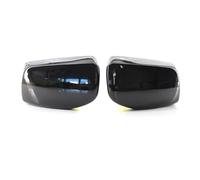 Pour BMW Série 5 E60 E61 E63 E64 2004 2005 2006 2007 2008 520i 525i 528i 528xi 530i Couvercle De Rétroviseur En Fibre Carbone/Noir Rétroviseur Extérieur(Le noir)