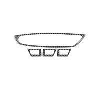 Pour BMW série 5 F10 2011-2017 Fiber carbone vitres voiture bouton levage panneau commande revêtement d'habillage cadre décor autocollants Intérieure Voiture(RHD A)
