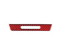 Pour BMW série 5 F10 F18 2011-2017 intérieur voiture en Fiber carbone pour bouton réglage du siège revêtement d'habillage cadre autocollants Intérieure Voiture(RED)