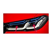 Pour BMW Série 5 G30 G38 2018-2022 Feux Voiture Ensemble Phares Automatiques Mise Récente Conception Compétition M5 Avant Phare Clignotant Rétroviseur(17-20 Type D)