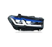 pour BMW Série 5 G30 G38 2018-2023 Phares Avant Modifiés À Sourcils Bleus Déflecteurs de Faisceau(Bumper Change 18-20)