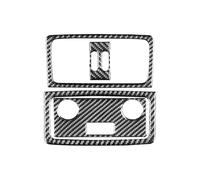 Pour BMW Série 5 Pour E60 2004-2010 Garniture Intérieure En Fibre Carbone Panneau D'aération Arrière Autocollants Décoratifs Intérieur Accessoires Auto(Style A Black)