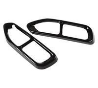 Pour BMW Série 7 G11 G12 2016-2018 Autocollants Protection Tuyau D'échappement Acier Inoxydable accessoire voiture tuning tuyau(Black)