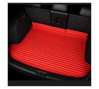 pour BMW Série I4 2022 Accessoires De Voiture Détails Intérieurs Tapis Coffre À Couverture Complète en Cuir PU Rayé Personnalisé Car Boot Liner(Reda)