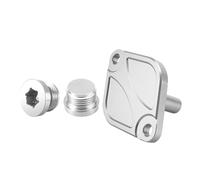 Pour BMW Thermostat d'eau | Kit de bouchons de couvercle de boîtier, E92 E93 E91 E60 E82 F10 F30 Thermostat d'huile moteur(Silver-Set)