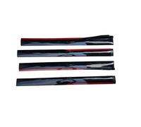 pour BMW Universal 4PCS Look Noir 2.4m Extensions Jupes Latérales Latérales Voiture Séparateurs d'ailes Lèvre Rouge Noir Accessoires Becquet Voiture