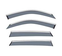 pour BMW X1 E84 F48 F49 2009-2022 Voiture Fenêtre Visière Évent Ombre Pluie Soleil Pare-Vent Déflecteurs Garnitures Chromées Pare-Brise Déflecteurs d'air Protecteur(2016-2022 b)