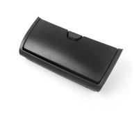 Pour BMW X5 X6 F15 F16 2014 2015 2016 2017 1pcs voiture plafond étui à lunettes toit lunettes de soleil cadre plaque couverture stockage (noir)