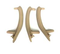 Pour BMW X5 X6 F15 F16 2014 2015 2016 2017-2018 LHD RHD Ensemble Poignée Porte Intérieure Gauche Droite Avec Couverture Extérieure En Cuir Poignée Porte Intérieure(LHD Beige Set)
