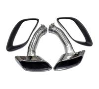 Pour BMW X6 E71 2008 2009 2010 02011 2012 2013 Modification Tuyau D'échappement Quad Tail Pipe Tip Silencieux Bouche Carrée Extrémités(2door)