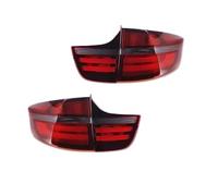 Pour BMW X6 E71 28i 35i 40i 50i 2008-2013 Feux Arrière Voiture Assemblage Mise À Niveau LED Point Culminant Clignotant Lumière Signal Cabochon de Feux Arrière(Red one set)