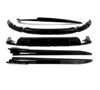 pour BMW X6 F16 F86 pour X6m 2014-2019 Jupe Latérale Séparateur Avant Lèvre Diffuseur Arrière Becquet Kit Carrosserie Noir Brillant Séparateurs Bascule Diffuseur