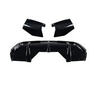pour BMW X6 F16 Sport 2014-2019 Support De Pare-Chocs Arrière Lèvre Aileron Latéral Cache d'angle Séparateur Diffuseur Pare-Chocs Arrière(Glossy Black)