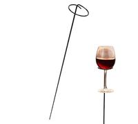 Pour boisson stable, tient fermement le verre de vin, porte-gobelet d'extérieur pour une utilisation dans le jardin, porte-bouteille en métal modèle B2, porte-gobelet avec fentes, accessoire de bar