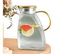 pour boissons en - résistant à la chaleur, récipient d'eau en borosilicate, distributeur de boissons élégant | carafe multifonctionnelle pour jus, café, lait, citron