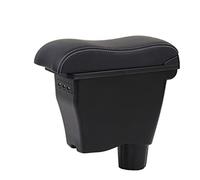 Pour Boîte D'accoudoir Smart Fortwo Double Couche Pour Mercedes Pour Benz Pour Avec USB Consoles Stockage(B2 Black white line)
