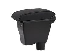 Pour Boîte D'accoudoir Smart Fortwo Double Couche Pour Mercedes Pour Benz Pour Avec USB Consoles Stockage(A1 Black black line)