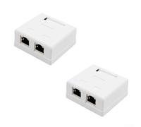 Pour boîte de jonction réseau compatible avec les normes de câblage T568A B pour une configuration flexible dans diverses topologies de réseau (PX-DB06-6)