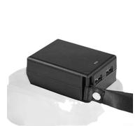 Pour boîtier de charge robuste en ABS pour batteries Li-Ion Noir Compact (B | Charge simultanée de deux appareils, charge rapide 5 V 3 A, compatible avec Dayi pour A3, gestion efficace de l'électricité