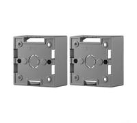 Pour boîtier monté, unité unique compatible avec Ethernet pour plaques frontales et boîtes de fond de plaque murale, installation professionnelle et gestion des câbles (Gris-2 pièces)