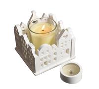 Pour Bougeoir - Forme Résistant à la Chaleur,Moule en Silicone avec Design Maison Vide pour Bougeoir | Pour DIY Craie Résine Chocolat Saint Noël