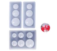 Pour boules en silicone - moule en résine transparente pour boules 3D, moules ronds en silicone époxy sans , outil durable pour la création de bijoux, moule polyvalent