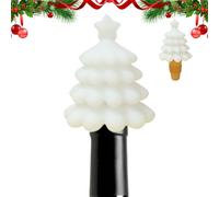 Pour bouteille d'arbre de Noël, arbre de Noël, bouteille en silicone pour vin mousseux - bouchons de champagne de Noël, bouchons de bouteille