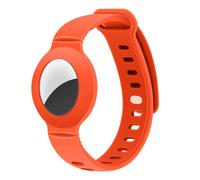 Pour Bracelet Airtag Bracelet En Silicone Réglable Confortable Anti-Perte Étui De Protection Localisateur De Traqueur Pour Enfants Enfants Personnes Âgées ¿.Dark Orange.