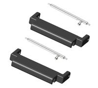 Pour bracelet d'accessoire de montre connectée 18mm-20mm, tête de maillon métallique avec grains, fixation réglable, adaptateur connecteur de remplacement, 2 pièces, connecteur métallique pour