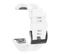 pour Bracelet en Silicone QuickFit 22 mm 26 mm pour Garmin pour Fenix 7 7X Pro 5XPlus 6XPro 5Plus Epix Gen 2 Bande pour Bracelet Enduro 2 Bracelet de Montre, Blanc, pour QuickFit 26 mm