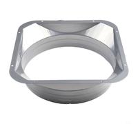 Pour bride avec connecteur d'aération en métal de 10,2 cm, conduit de pression en acier galvanisé, bride d'évacuation d'air, technologie de rainure d'échappement (250 mm) (250 mm) (250 mm (250 mm)