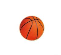 pour broche Sportive Géométrique, Alliage pour robuste, 2.5cm(CZ3435-1) | Pour Fans de Sport, Design Football et Basket, Idéal pour Vestes, En Alliage de Zinc, Taille 2.5cm