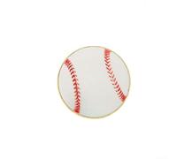 pour broche Sportive Géométrique, Alliage pour robuste, 2.5cm(CZ3435-3) | Pour Fans de Sport, Design Football et Basket, Idéal pour Vestes, En Alliage de Zinc, Taille 2.5cm