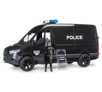 pour Bruder Camion de Police Forces speciales et Policier - Son et Lumiere, 1:16 - vehicule Intervention - Set Jouet Enfant avec Carte