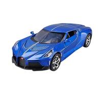 pour Bugatti Lavoiturenoire 1:24 Modèle De Voiture en Alliage Simule Le Métal Cadeau Son Et Lumière(Blue)