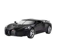 pour Bugatti Voiture Noire 1:32 Modèle De Voiture en Métal Statique Maison Mode Décoration Cadeau d'anniversaire(Black)